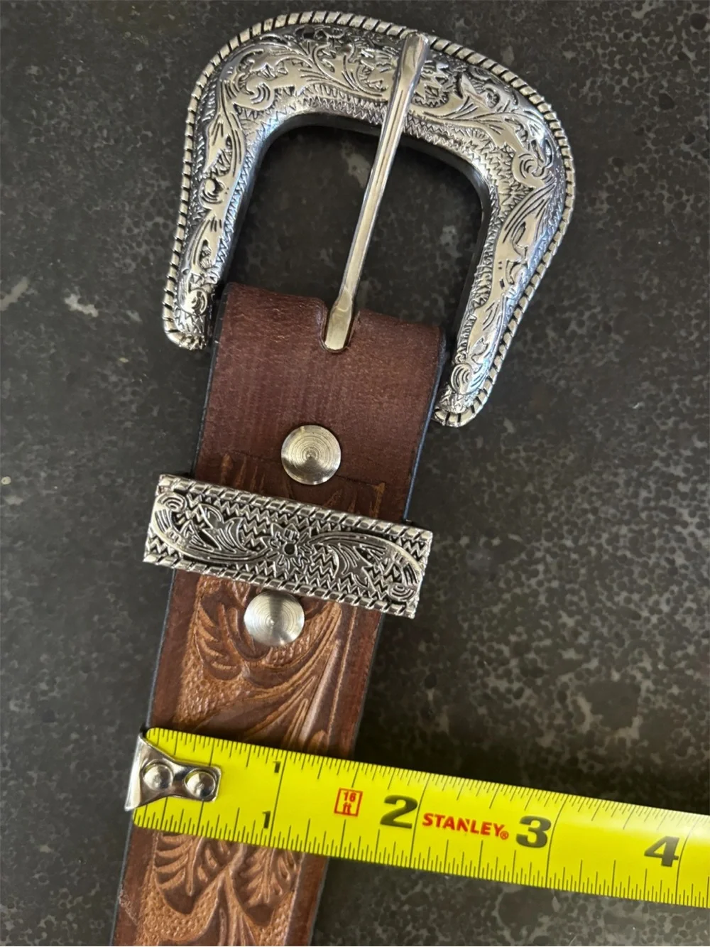 ANGUS STOKE   Genuine Buffalo Leather Belt NWOT   (Size 40-42 / 120cm)